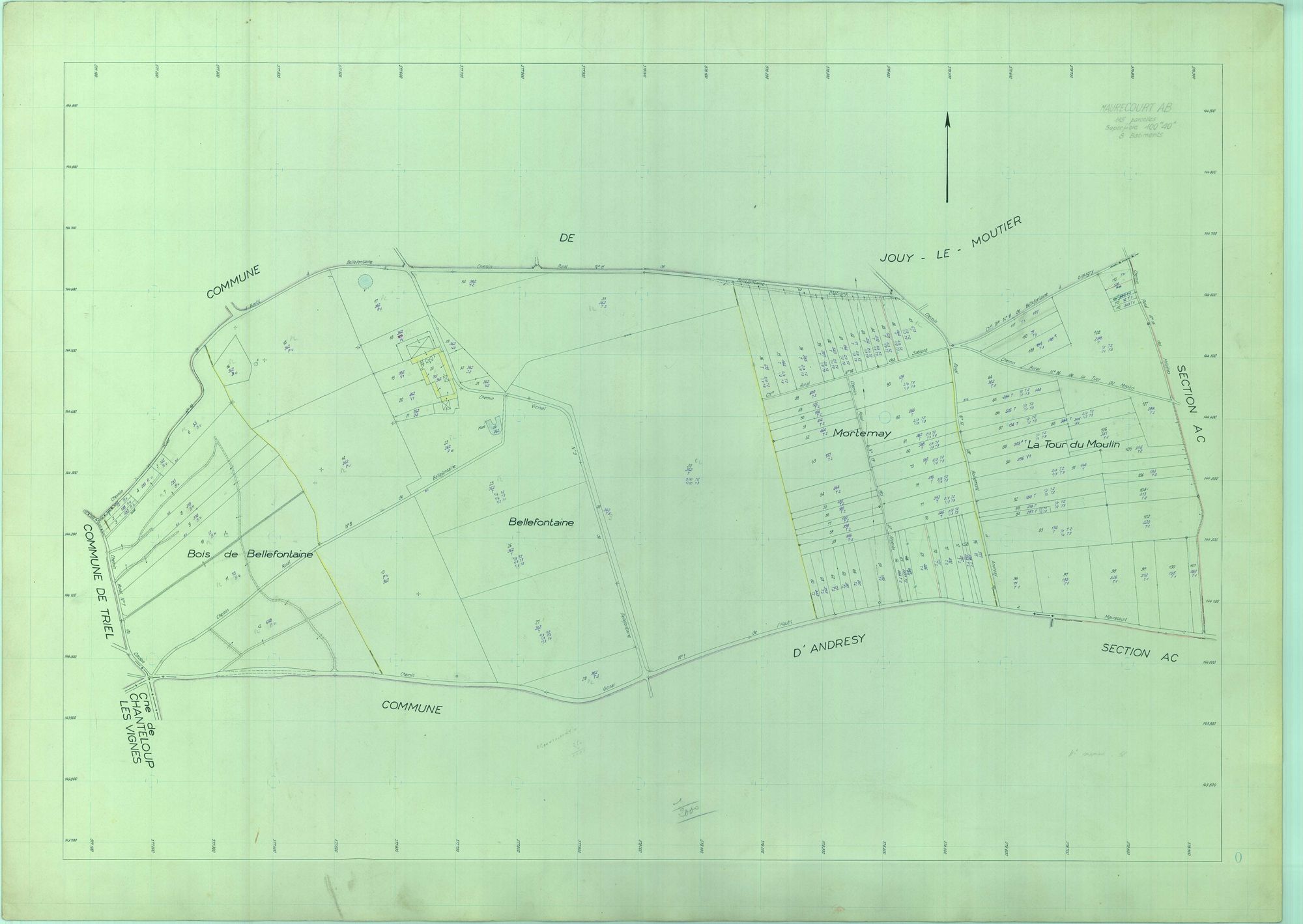 Maurecourt - Plans du cadastre révisé