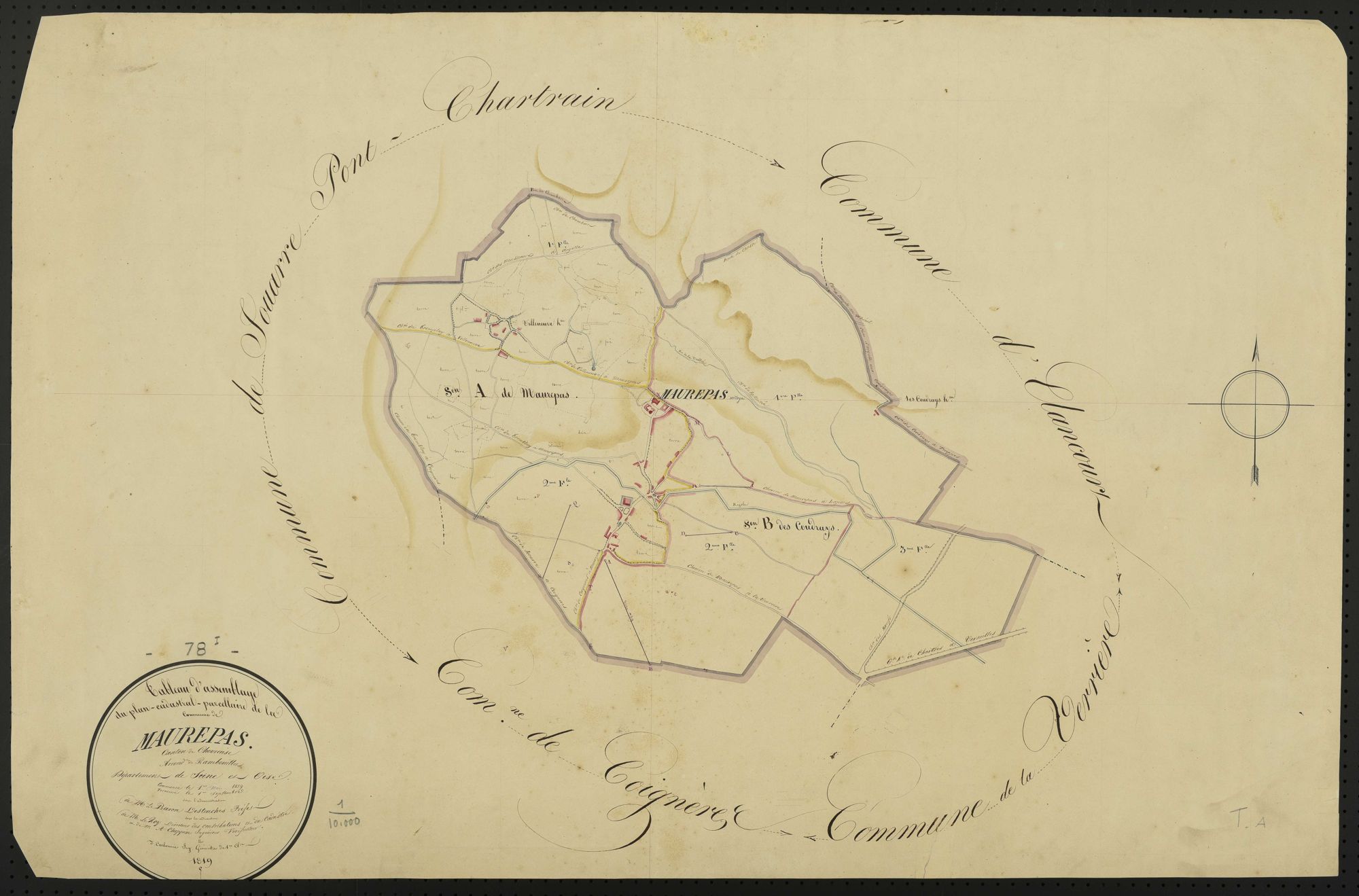Maurepas - Plans de l’Administration du cadastre