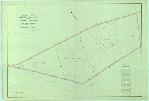 Maurepas - Plans du cadastre remembré