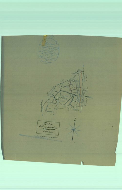 Médan - Plans du cadastre rénové