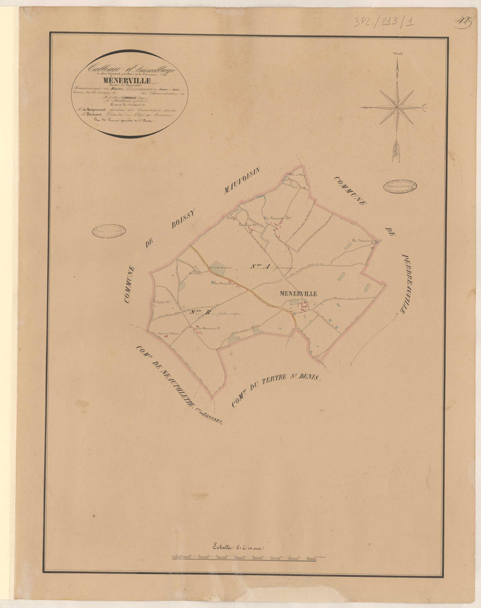 Ménerville - Plans de la Préfecture de Seine-et-Oise