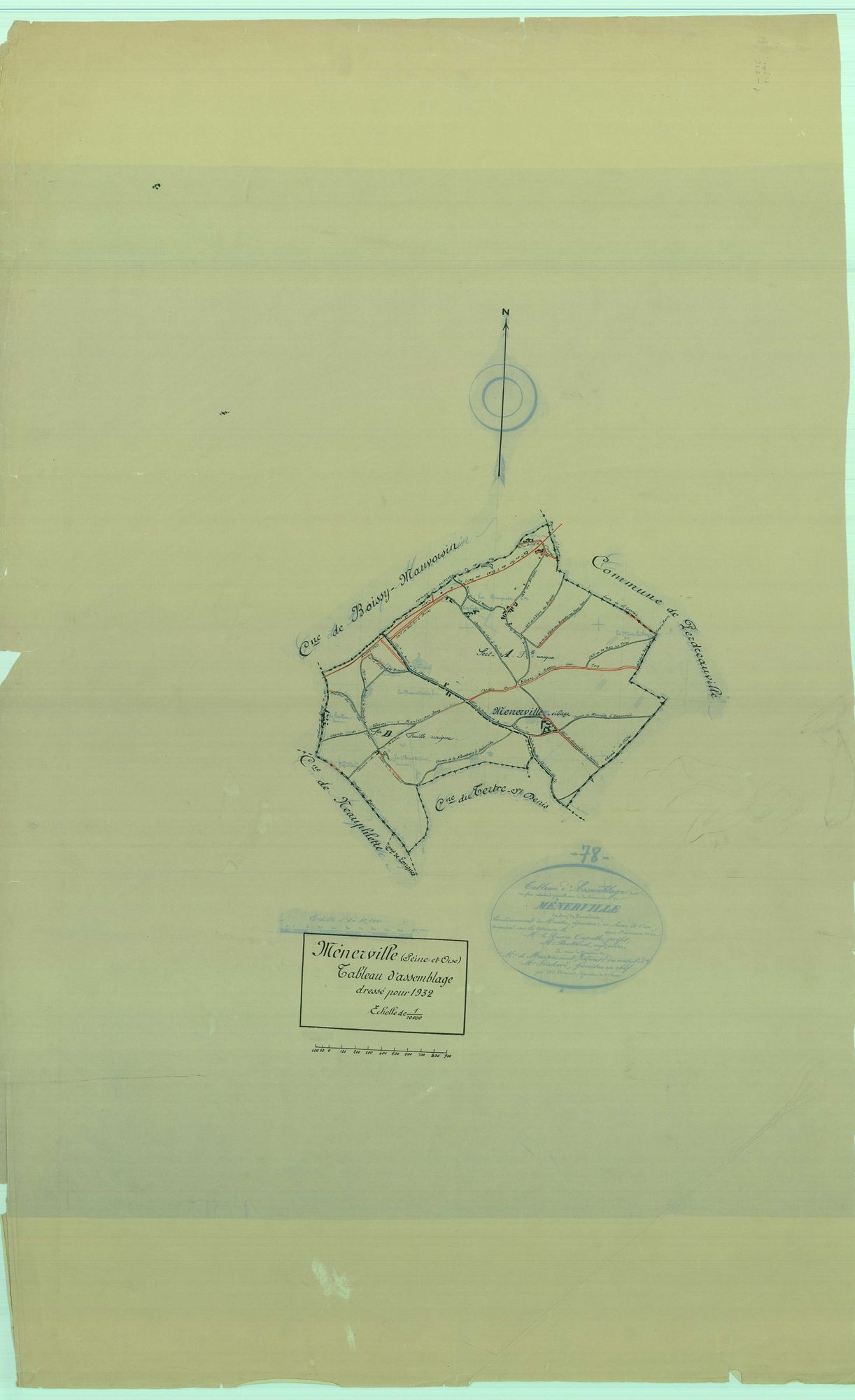 Ménerville - Plans du cadastre rénové