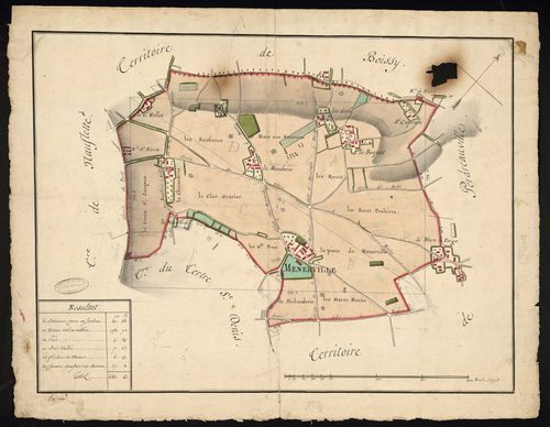 Ménerville - Plan d'intendance de la paroisse de Ménerville