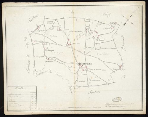 Ménerville - Plan d'intendance de la paroisse de Ménerville