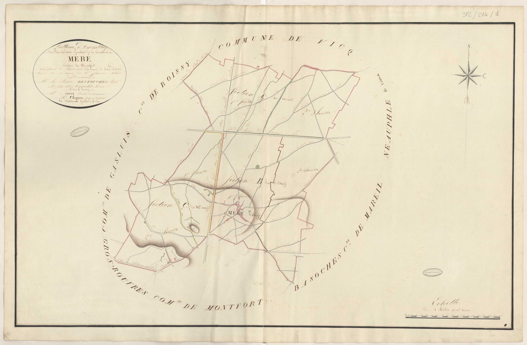 Méré - Plans de la Préfecture de Seine-et-Oise