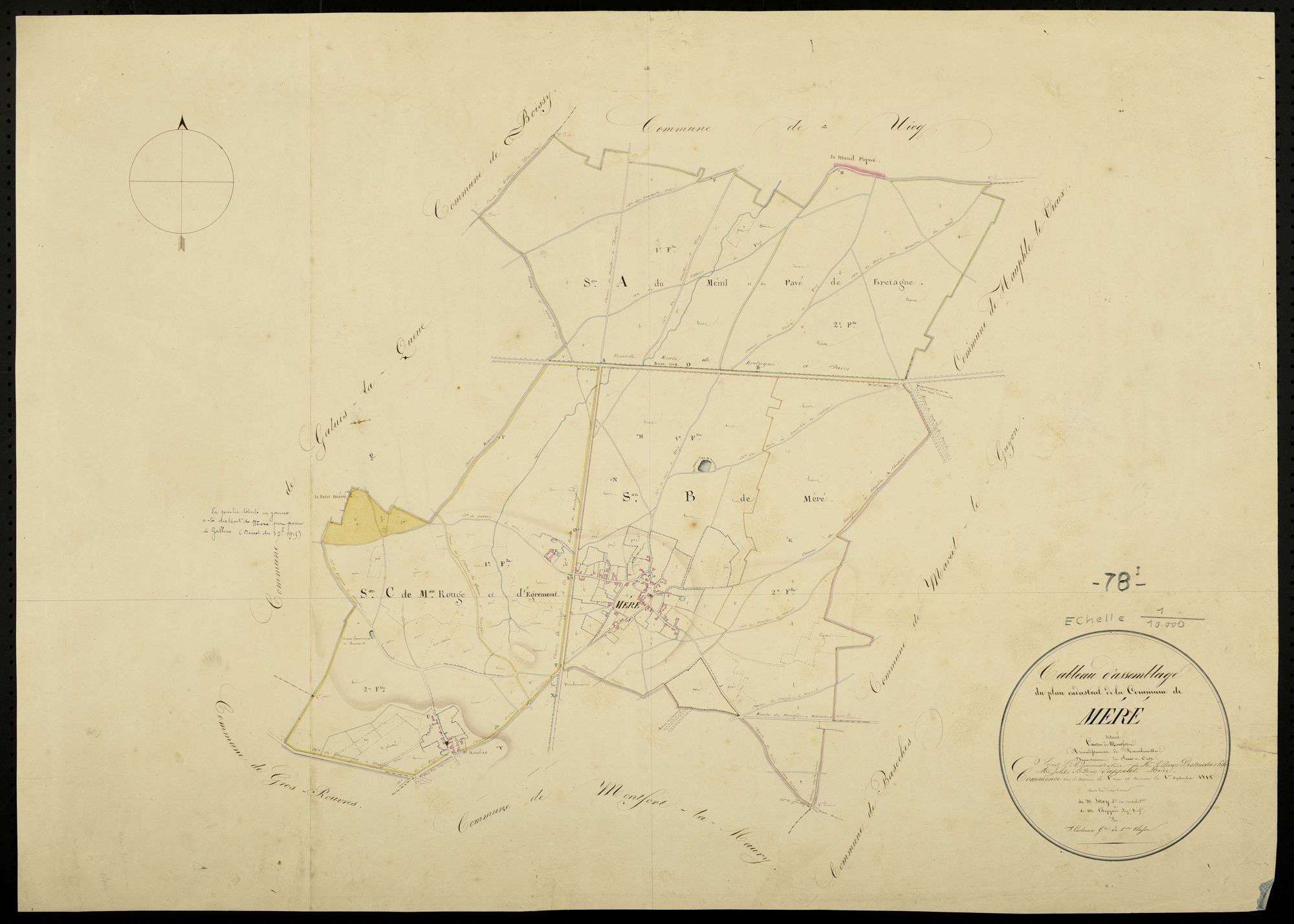 Méré - Plans de l’Administration du cadastre