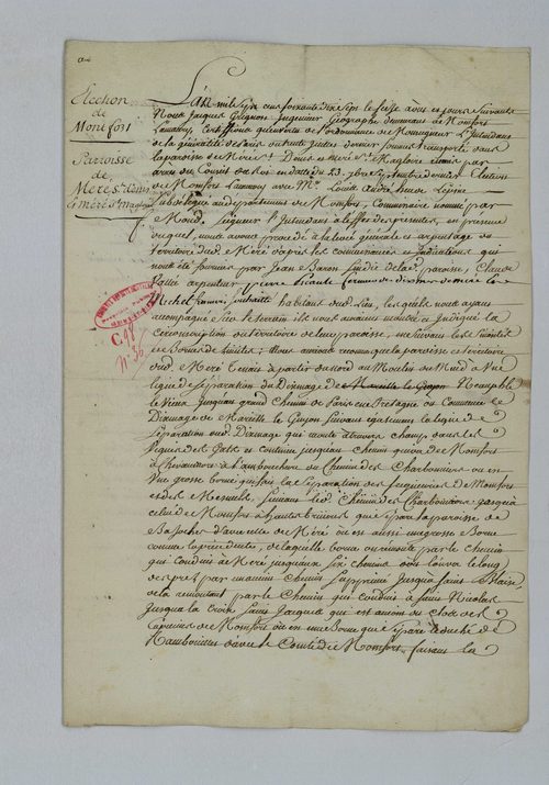 Méré - Procès-verbal d'arpentage du territoire de la paroisse de Méré