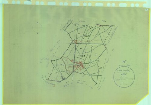Méré - Plans du cadastre remembré