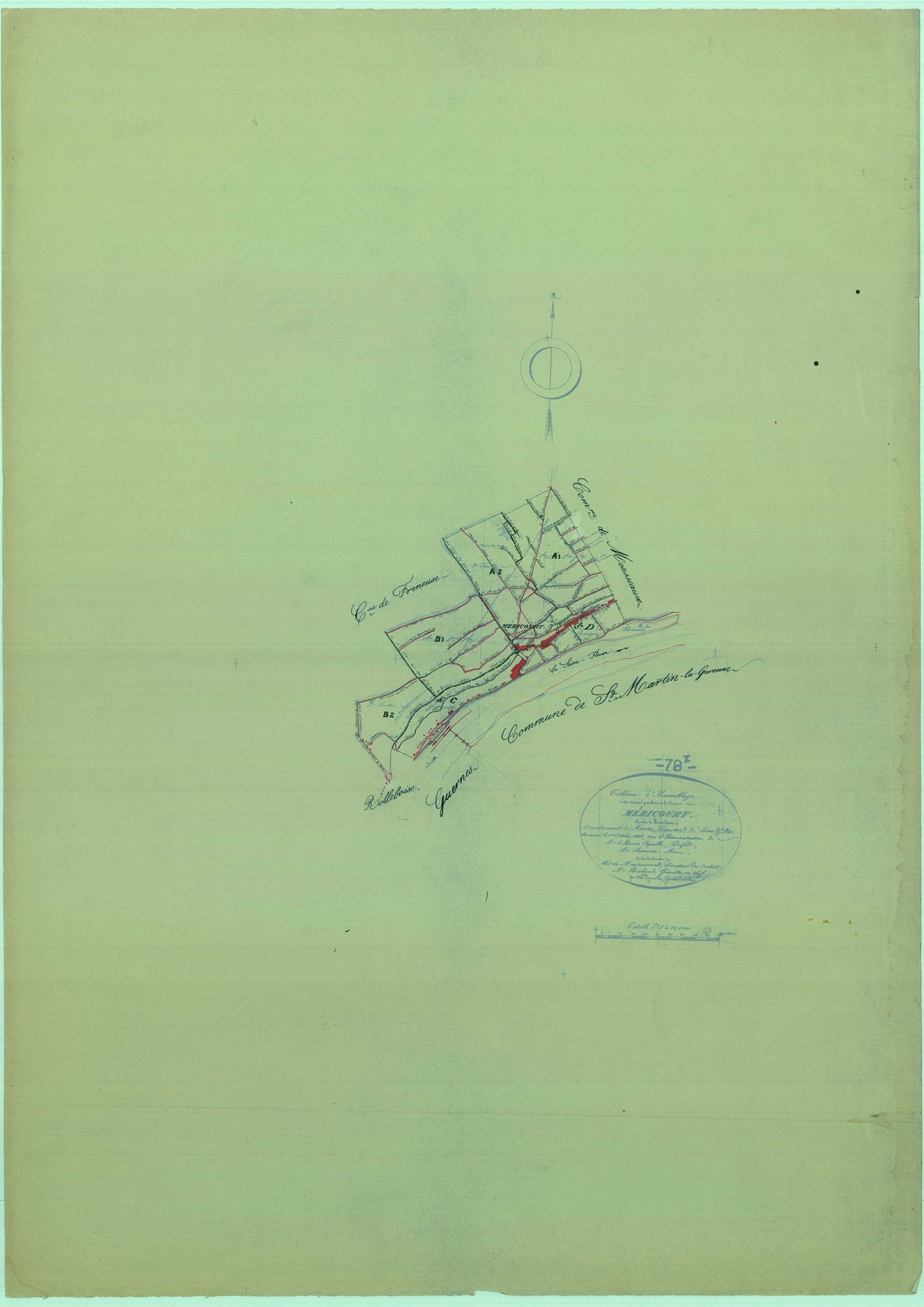 Méricourt - Plans du cadastre rénové