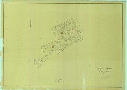 Méricourt - Plans du cadastre remembré