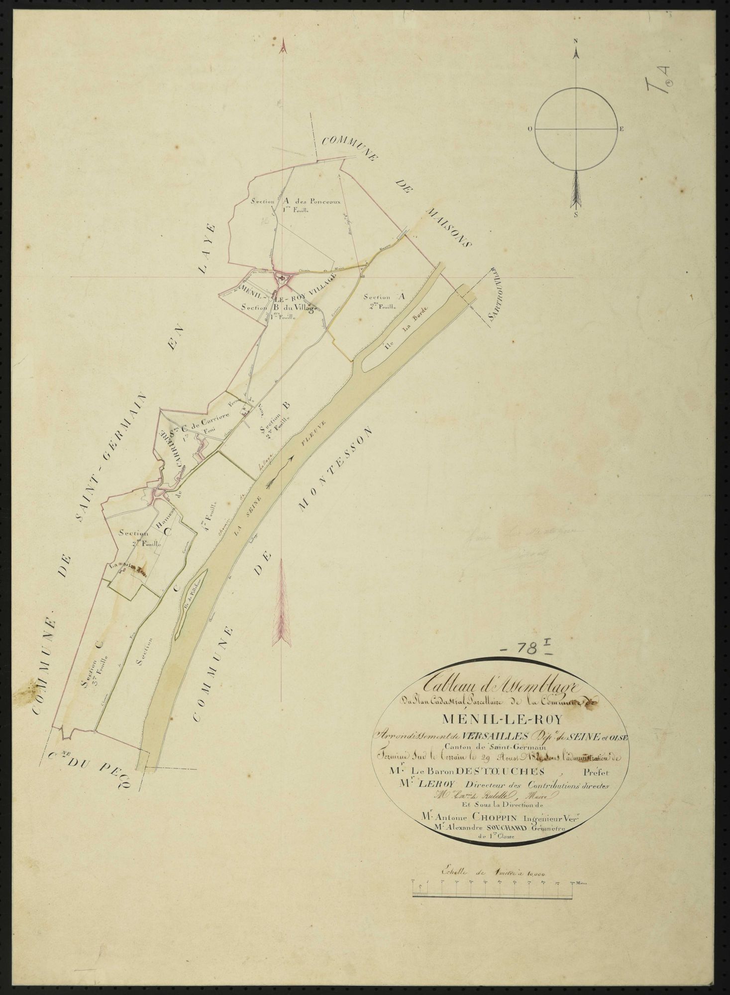 Le Mesnil-le-Roi - Plans de l’Administration du cadastre