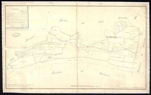 Le Mesnil-le-Roi - Plan d'intendance de la paroisse du Mesnil-le-Roi