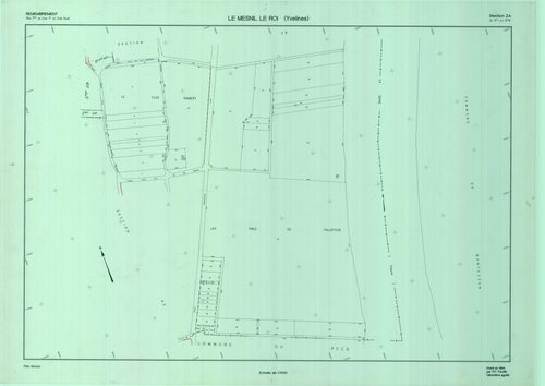 Le Mesnil-le-Roi - Plans du cadastre remembré