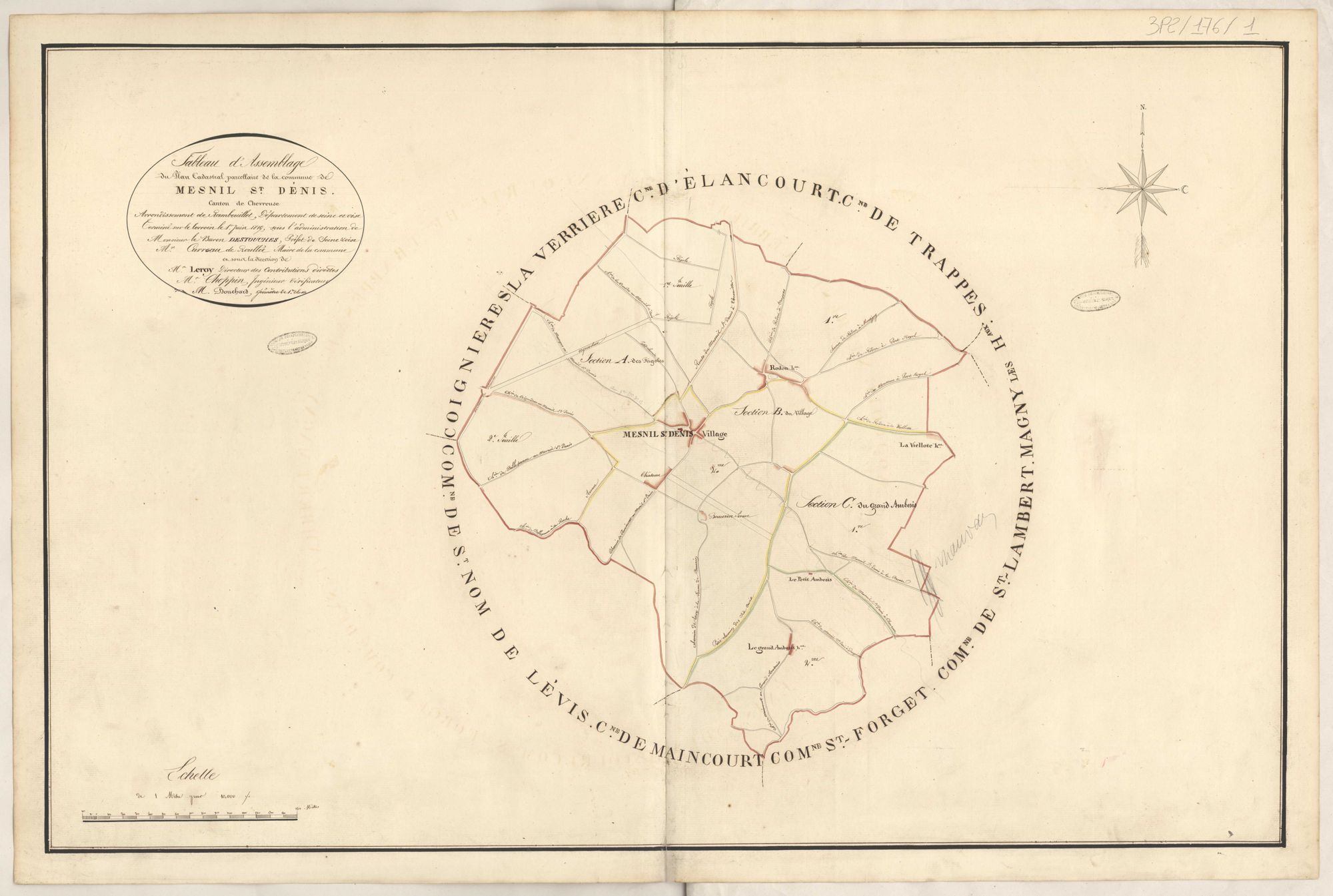 Le Mesnil-Saint-Denis - Plans de la Préfecture de Seine-et-Oise
