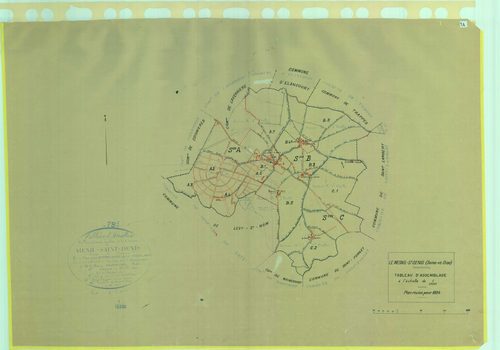 Le Mesnil-Saint-Denis - Plans du cadastre rénové