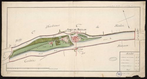 Meulan-en-Yvelines - Plan d'intendance de la paroisse de Meulan