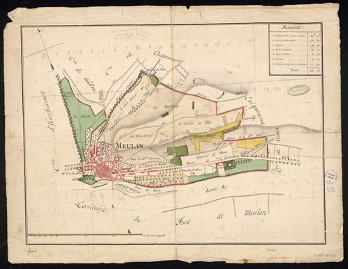 Meulan-en-Yvelines - Plan d'intendance de la paroisse de Meulan-en-Yvelines