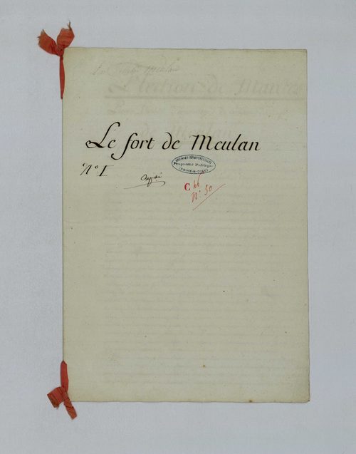 Meulan-en-Yvelines - Procès-verbal d'arpentage du territoire de la paroisse de Meulan