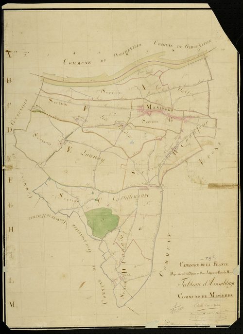 Mézières-sur-Seine - Plans de l’Administration du cadastre