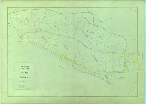 Mézières-sur-Seine - Plans du cadastre révisé