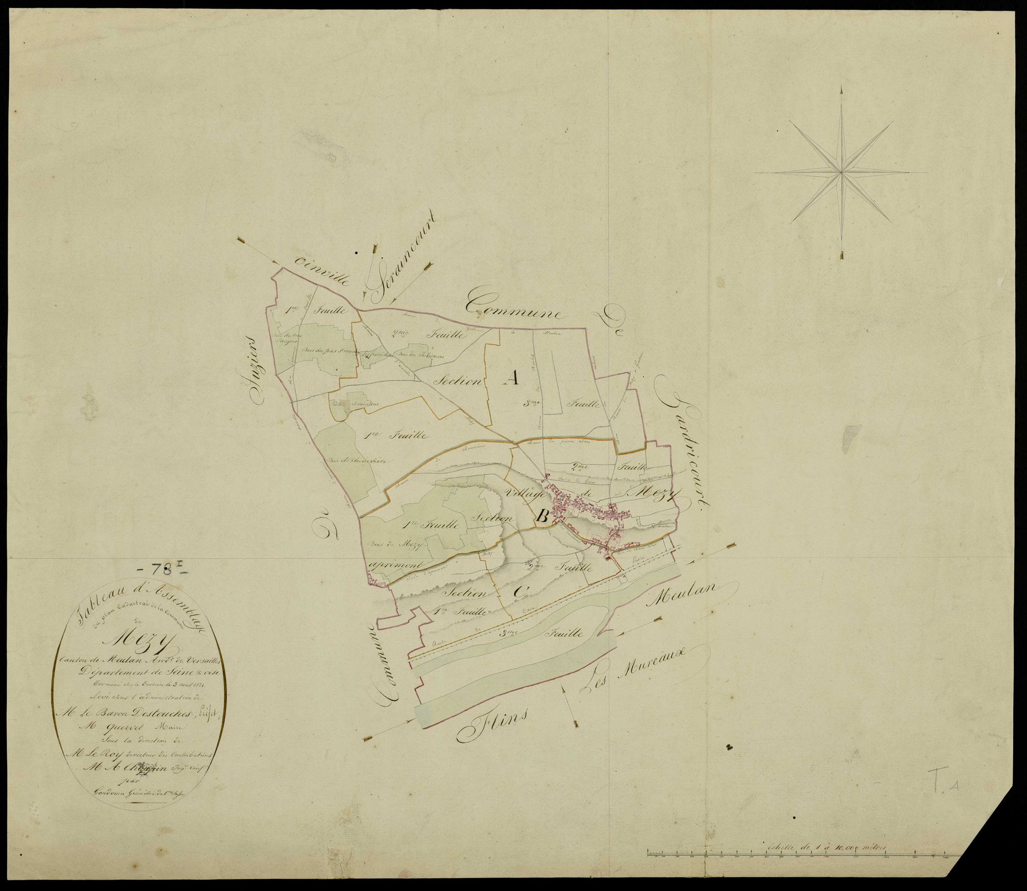 Mézy-sur-Seine - Plans de l’Administration du cadastre