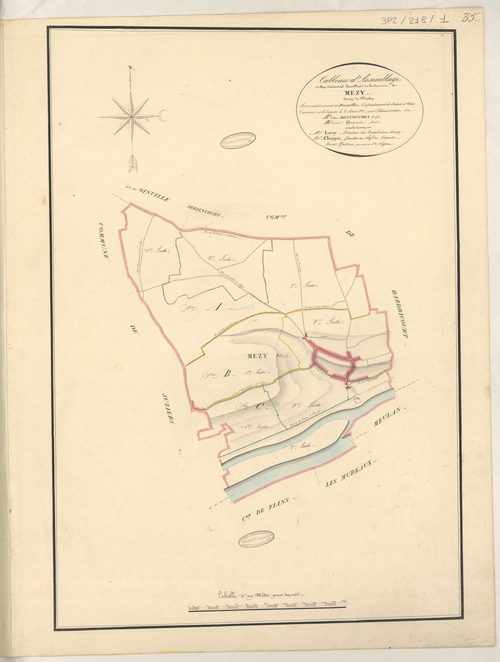 Mézy-sur-Seine - Plans de la Préfecture de Seine-et-Oise