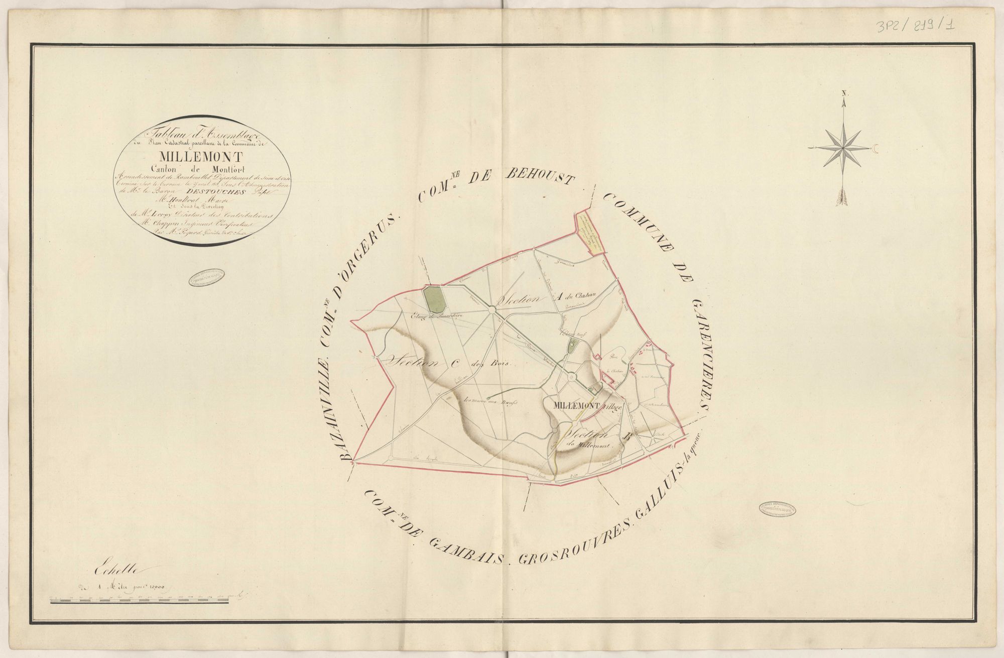 Millemont - Plans de la Préfecture de Seine-et-Oise