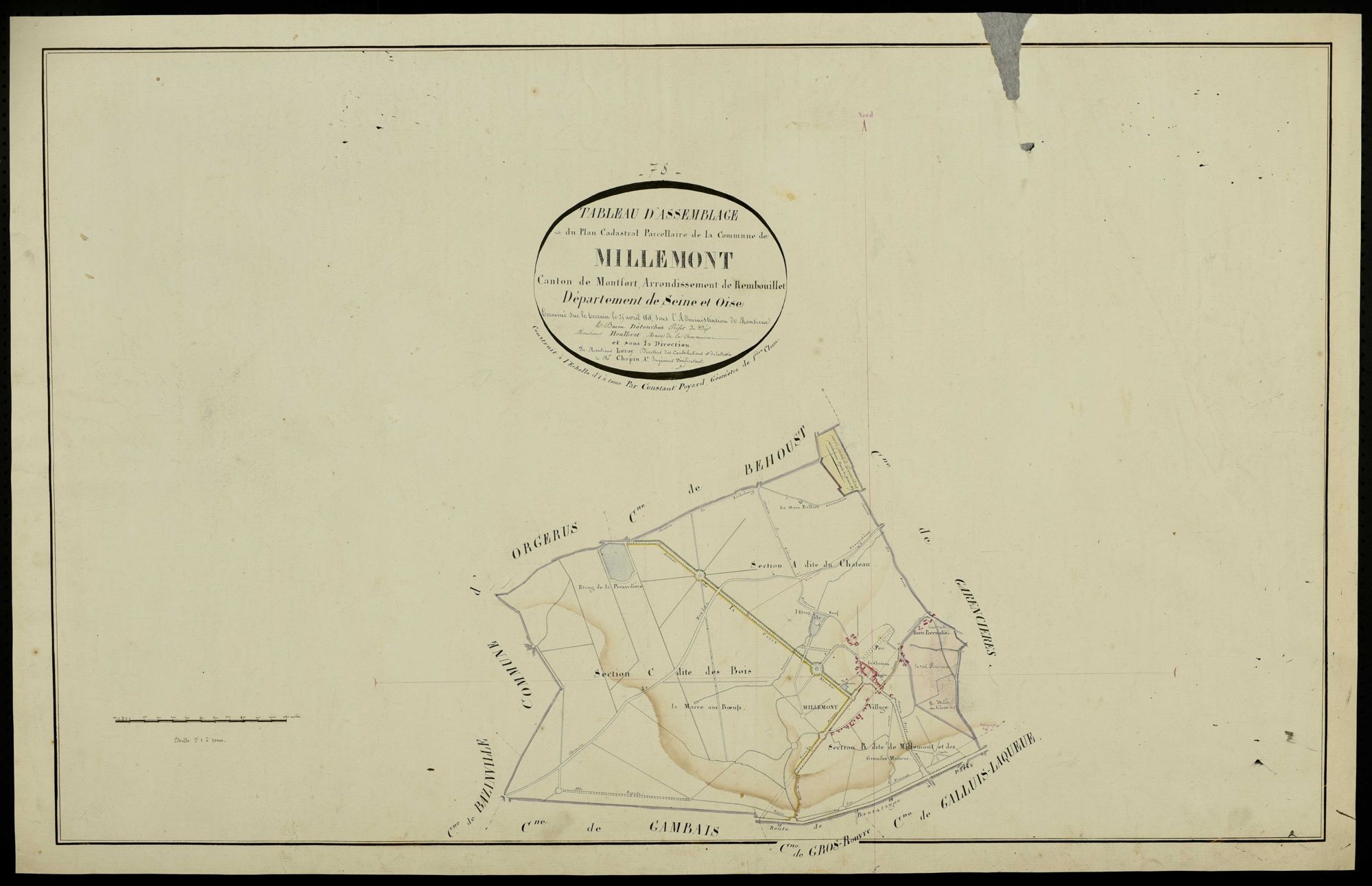 Millemont - Plans de l’Administration du cadastre