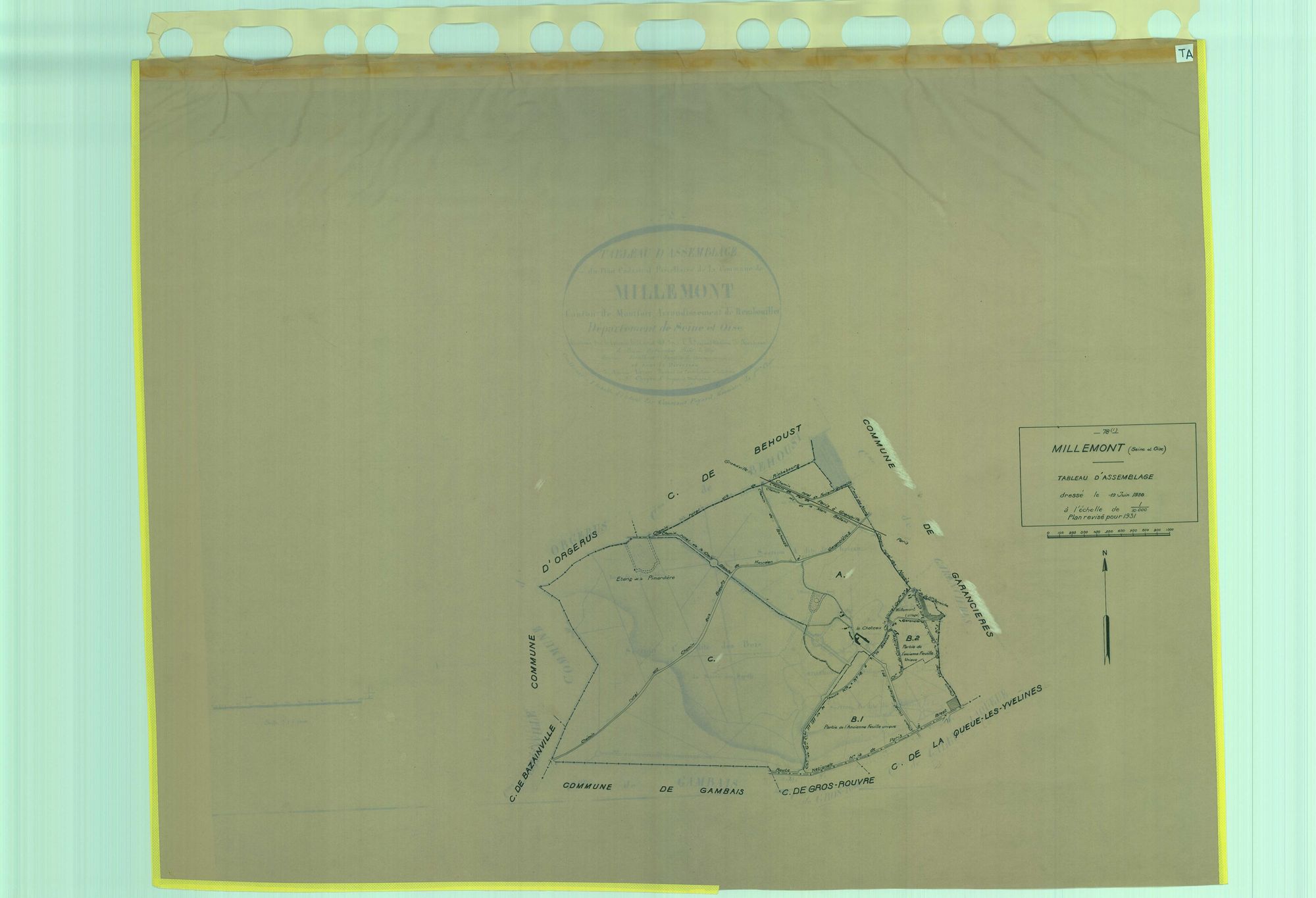 Millemont - Plans du cadastre rénové