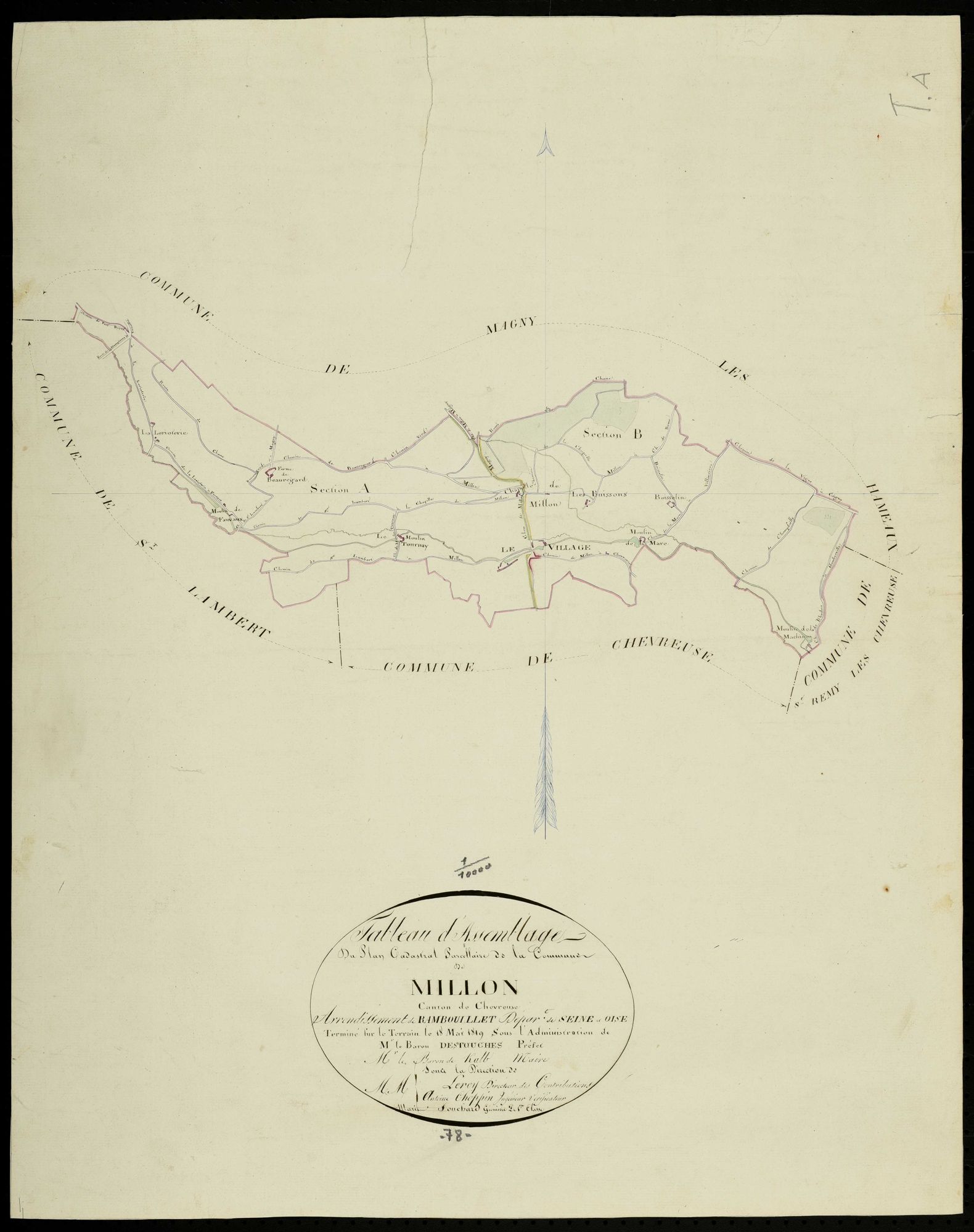Milon-la-Chapelle - Plans de l’Administration du cadastre