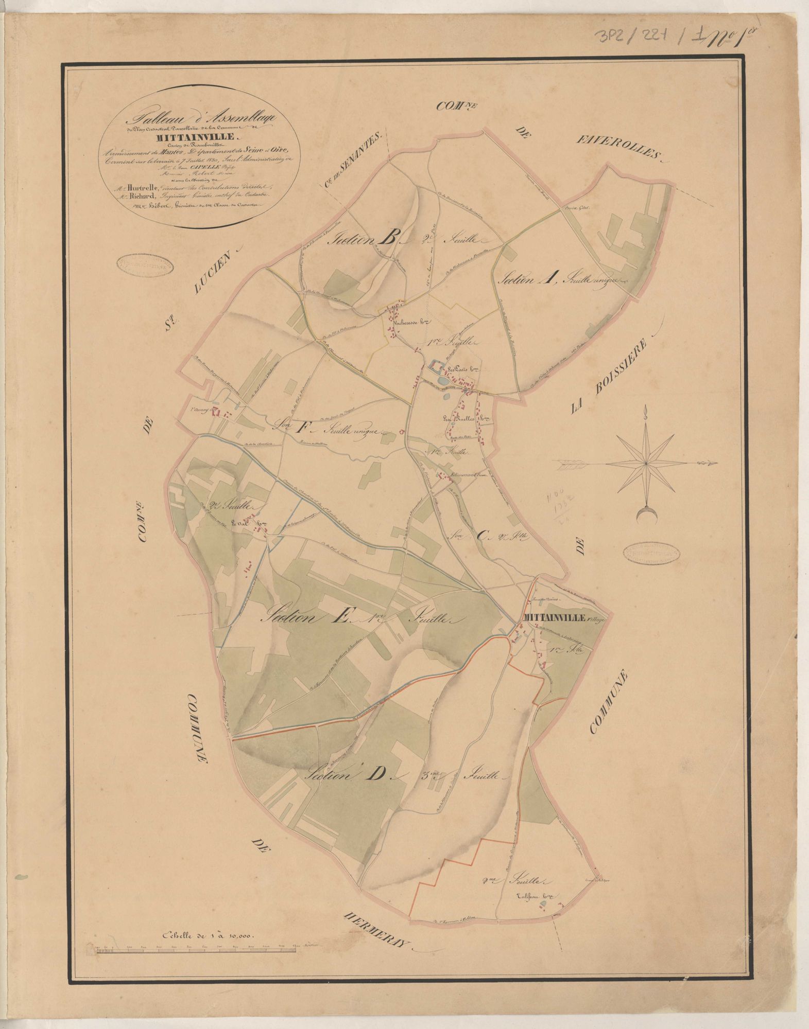 Mittainville - Plans de la Préfecture de Seine-et-Oise