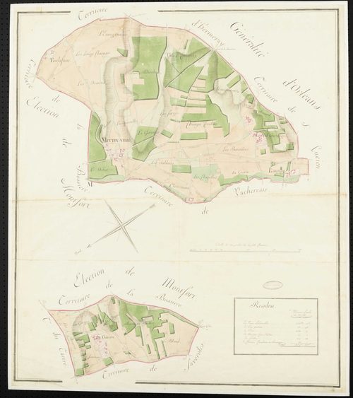 Mittainville - Plan d'intendance de la paroisse de Mittainville