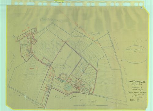 Mittainville - Plans du cadastre rénové