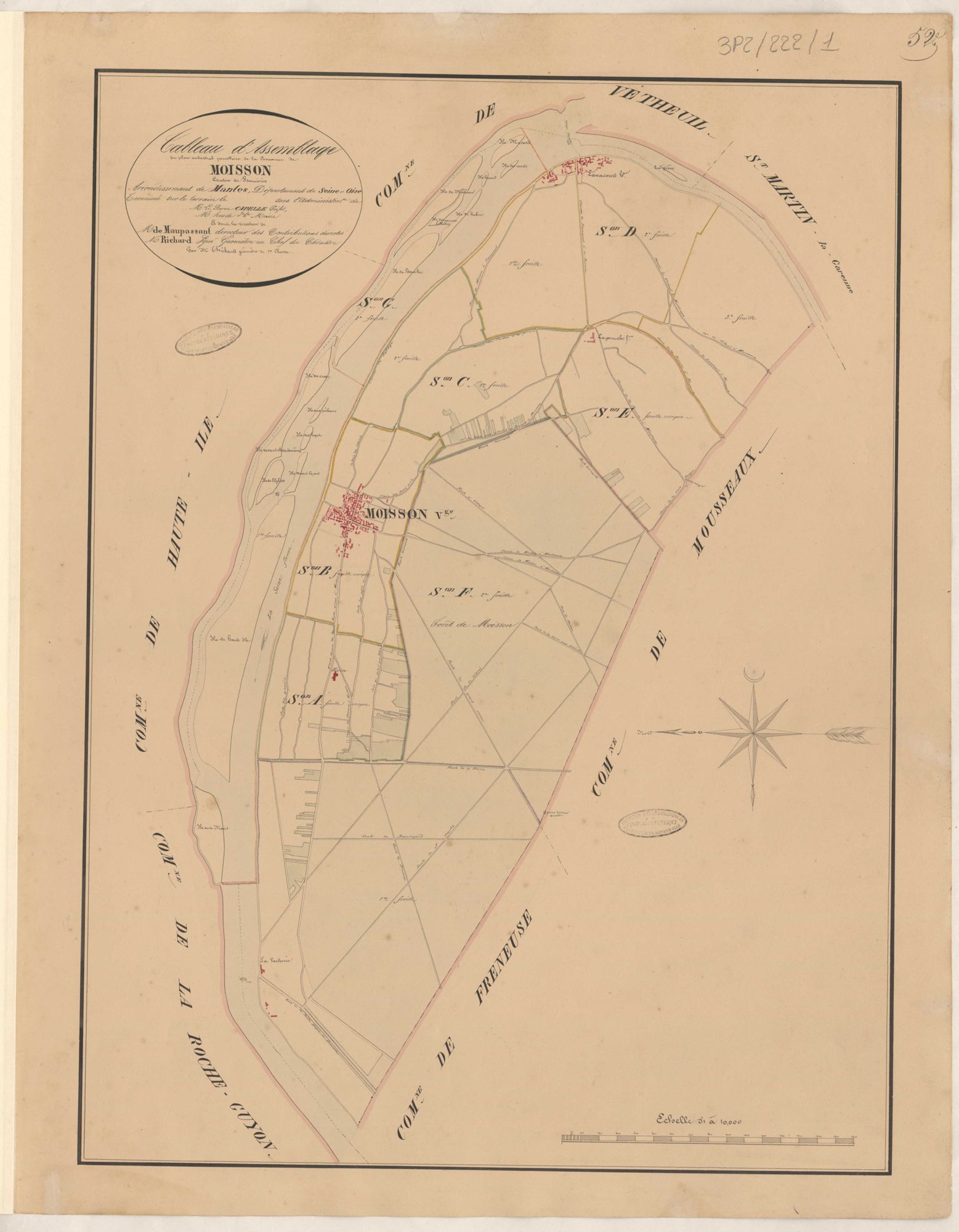 Moisson - Plans de la Préfecture de Seine-et-Oise