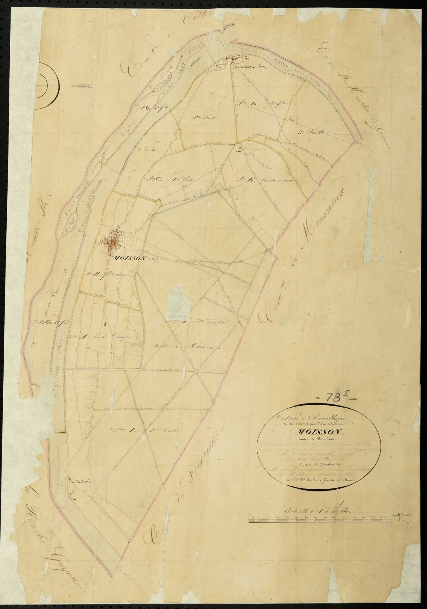 Moisson - Plans de l’Administration du cadastre