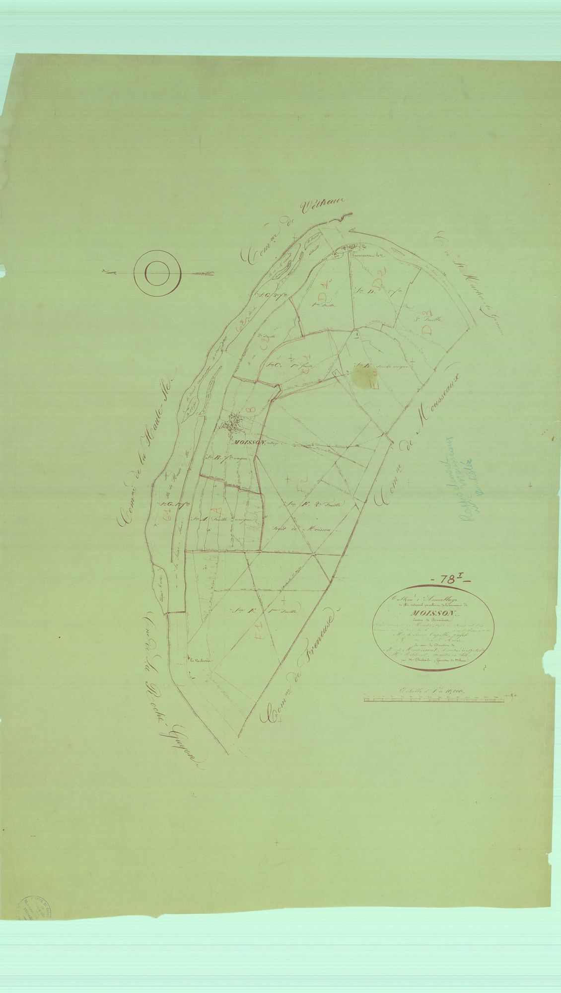 Moisson - Plans du cadastre rénové
