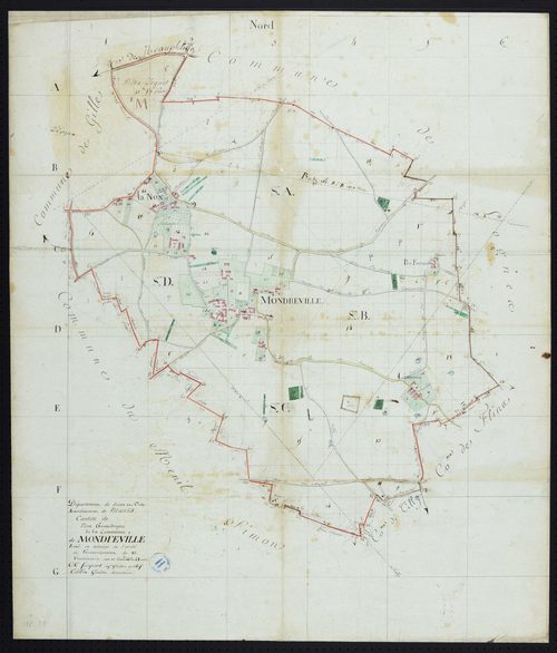 Mondreville - Plan géométrique