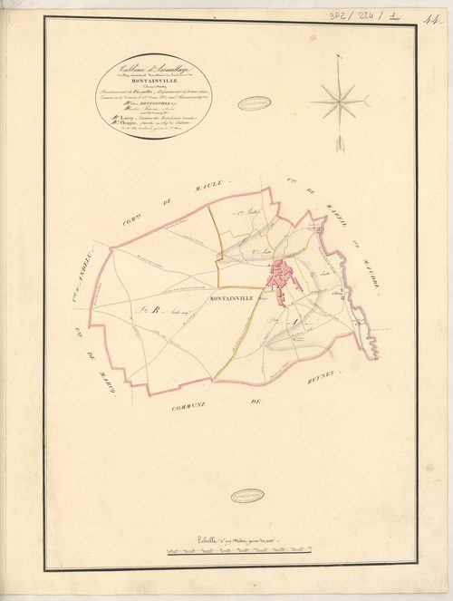 Montainville - Plans de la Préfecture de Seine-et-Oise