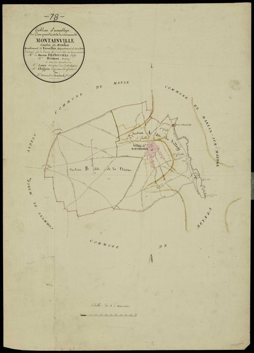 Montainville - Plans de l’Administration du cadastre