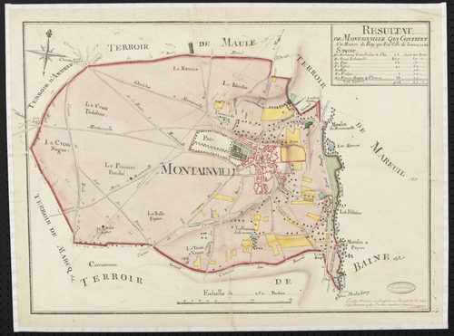 Montainville - Plan d'intendance de la paroisse de Montainville