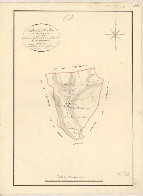 Montalet-le-Bois - Plans de la Préfecture de Seine-et-Oise