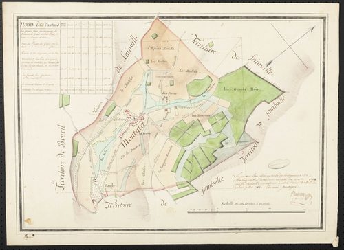 Montalet-le-Bois - Plan d'intendance de la paroisse de Montalet-le-Bois