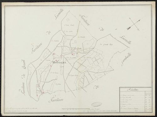 Montalet-le-Bois - Plan d'intendance de la paroisse de Montalet-le-Bois