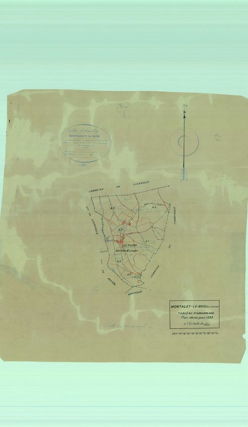 Montalet-le-Bois - Plans du cadastre rénové
