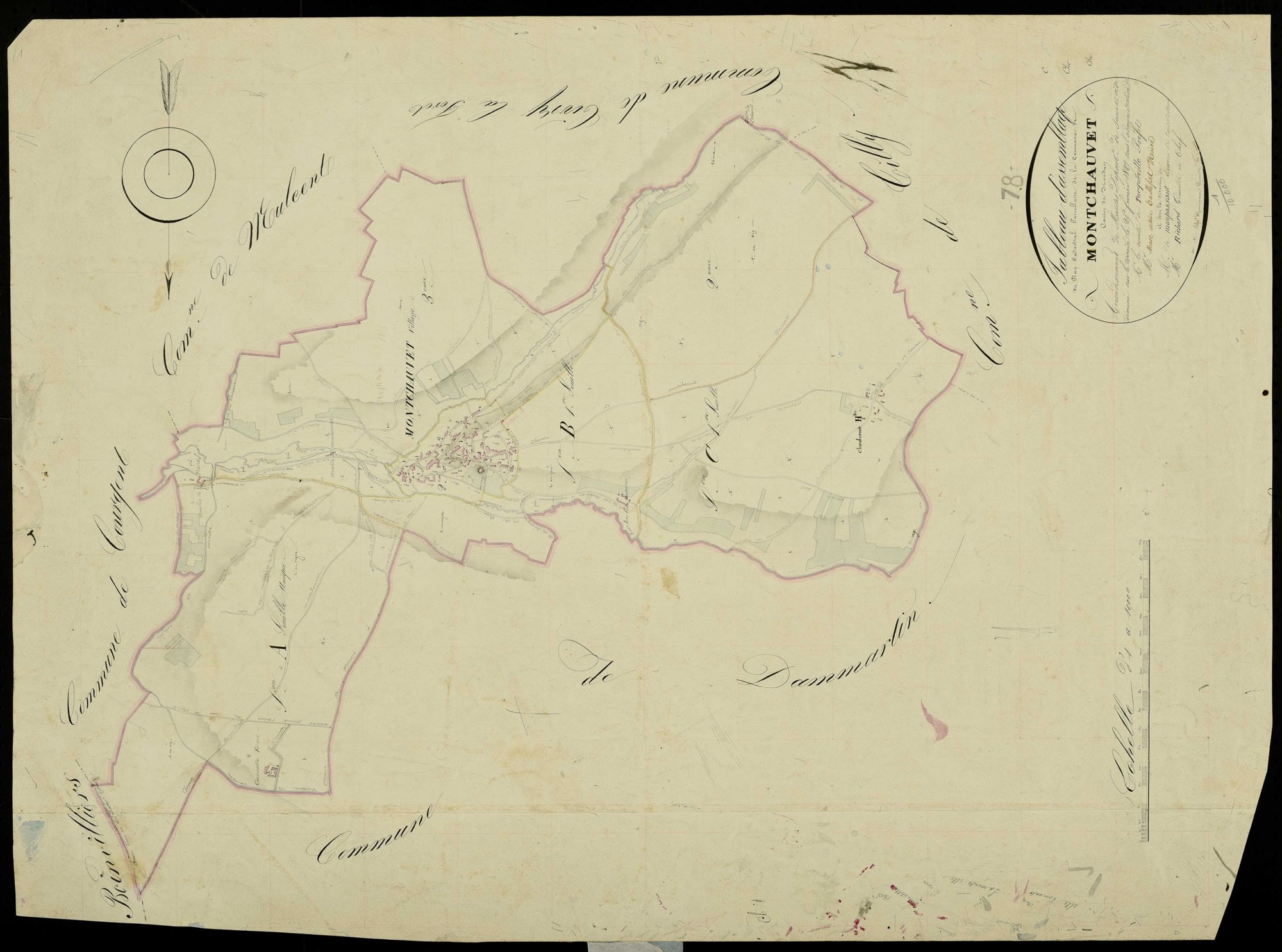 Montchauvet - Plans de l’Administration du cadastre