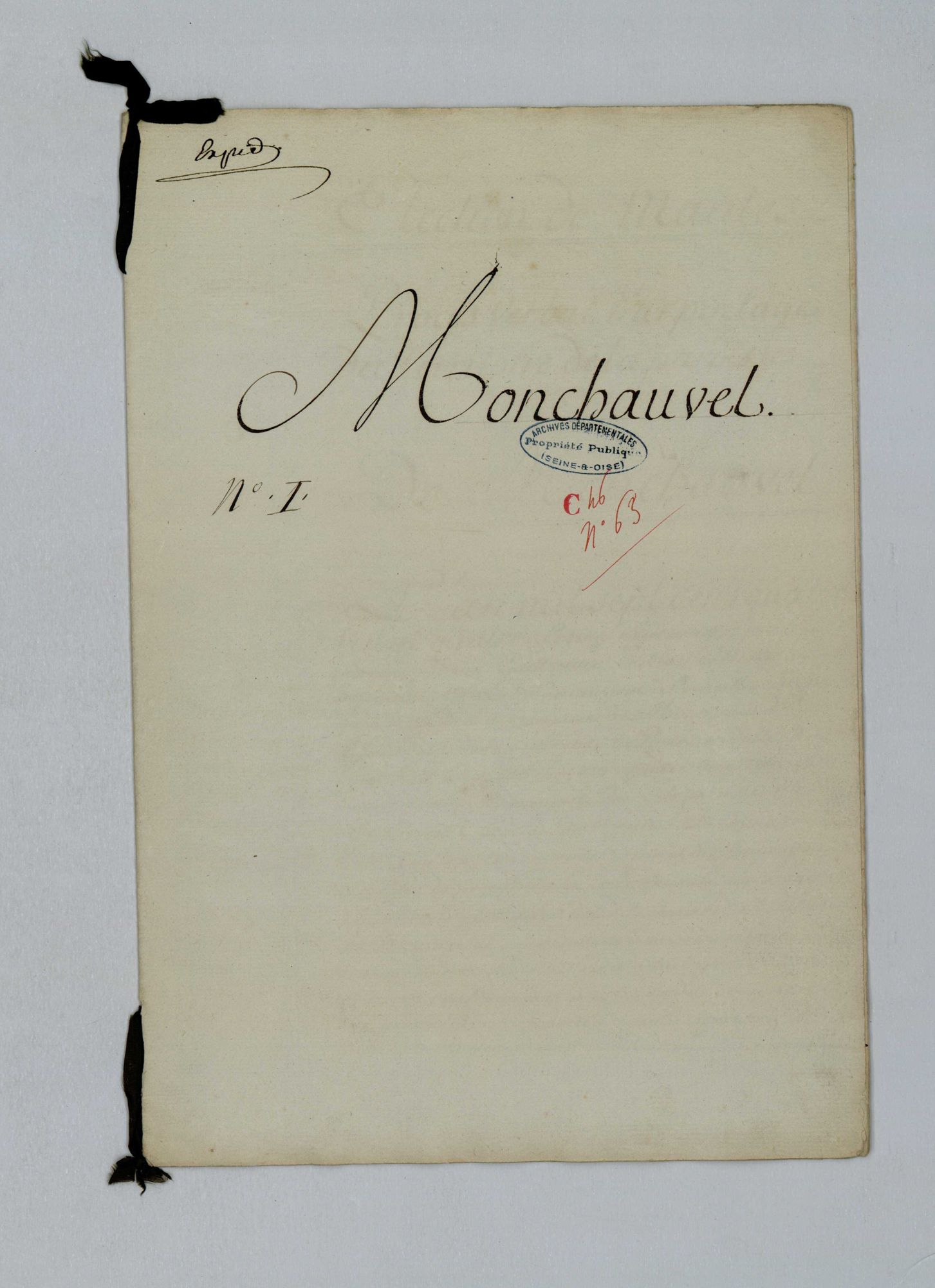 Montchauvet - Procès-verbal d'arpentage du territoire de la paroisse de Montchauvet