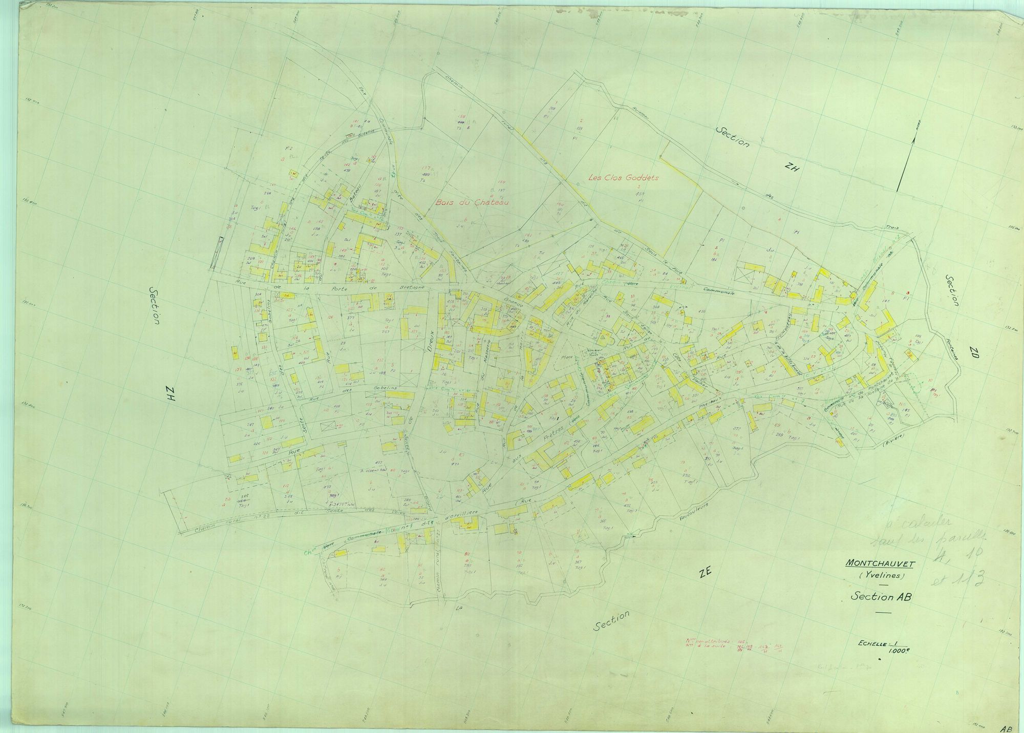 Montchauvet - Plans du cadastre révisé