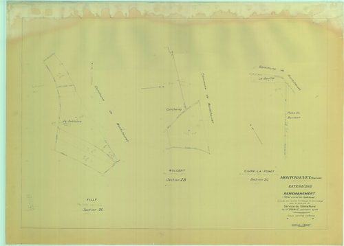 Montchauvet - Plans du cadastre remembré