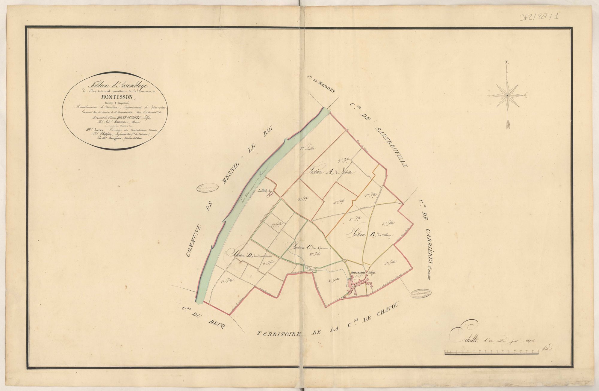 Montesson - Plans de la Préfecture de Seine-et-Oise