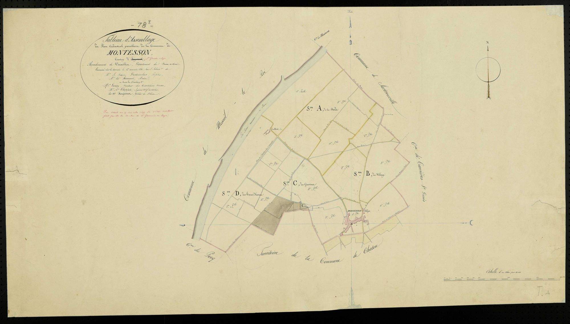 Montesson - Plans de l’Administration du cadastre